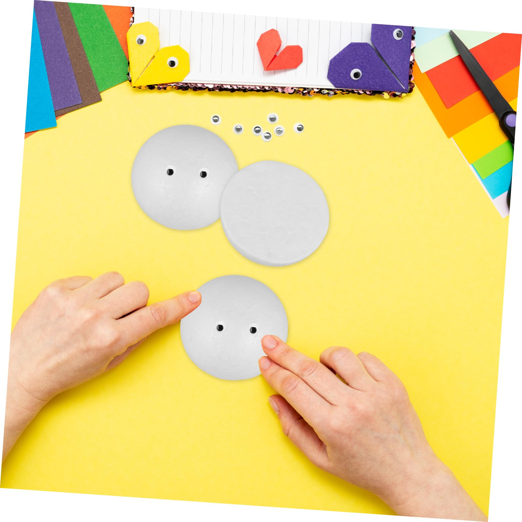 Garneck 10pezzi Palline Schiuma per Decorazioni Fai da Te Densità Superficie Liscia per Facile Verniciatura per Feste Modellismo e Lavoretti