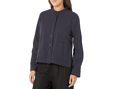 Eileen Fisher Mandarin Collar Jacket Women