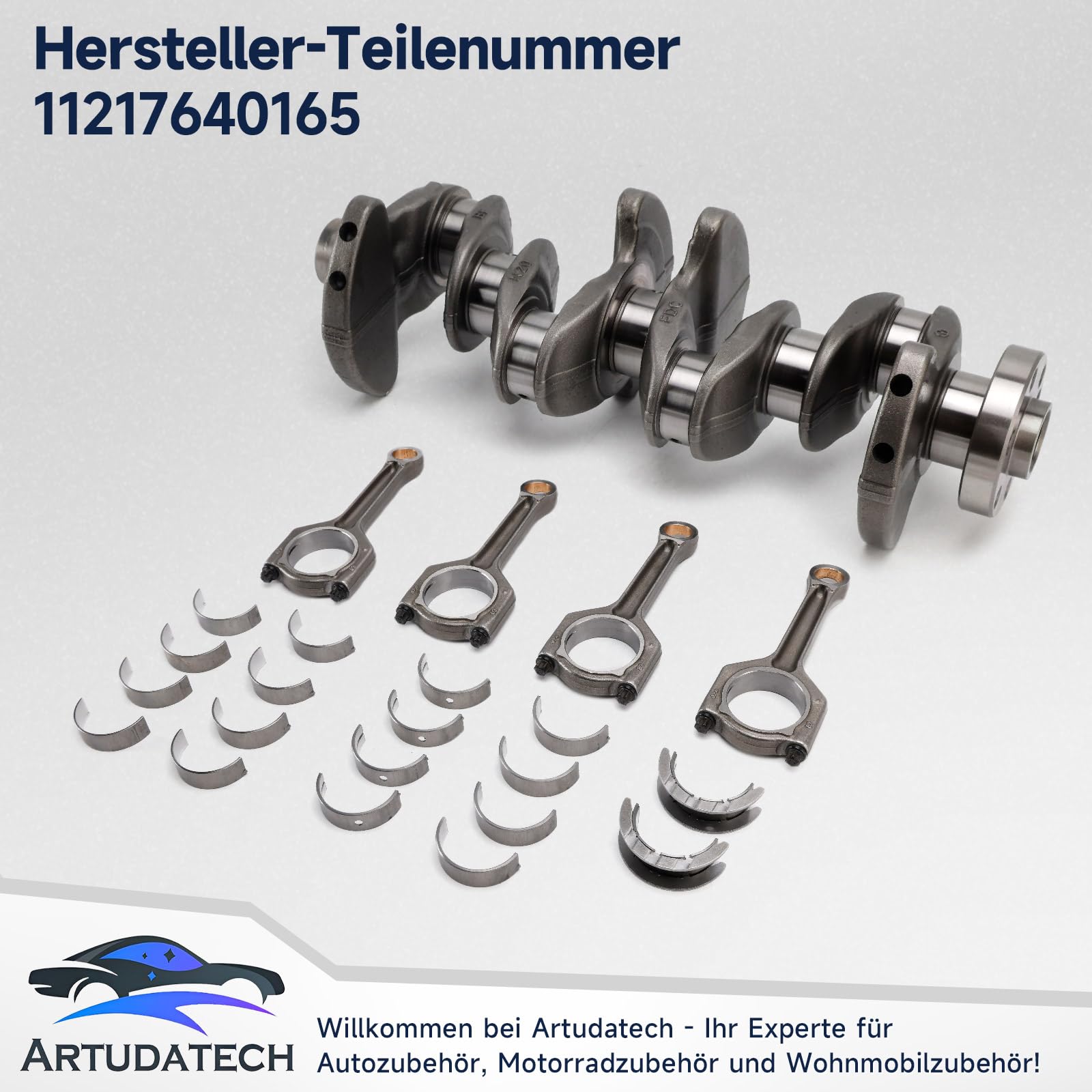 N20 Kit Albero Motore Crankshaft Biella e Cuscinetti per BMW 320i 328i 528i 2.0L Motore – Albero Motore, Biella, Cuscinetti 11217640165 11247624616