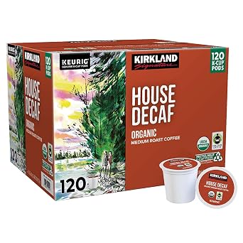 Kirkland Signature Organic House Decaf Coffee K-Cups, 120 Count, 120 Count Pack of 1