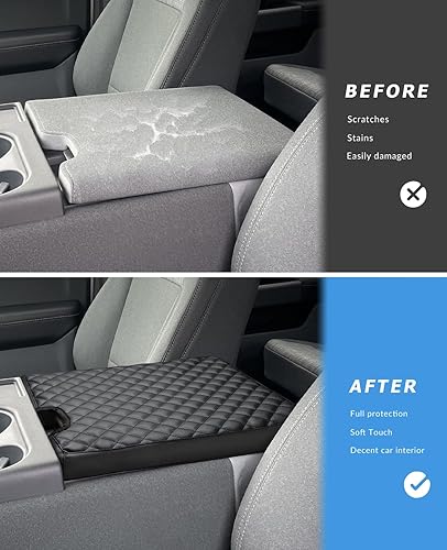 Miniatura 36 de INTGET Funda para reposabrazos de consola central de automóvil para Ford F150 2025 2024, accesorios para interior 2021 2022 2023, tapa de asiento