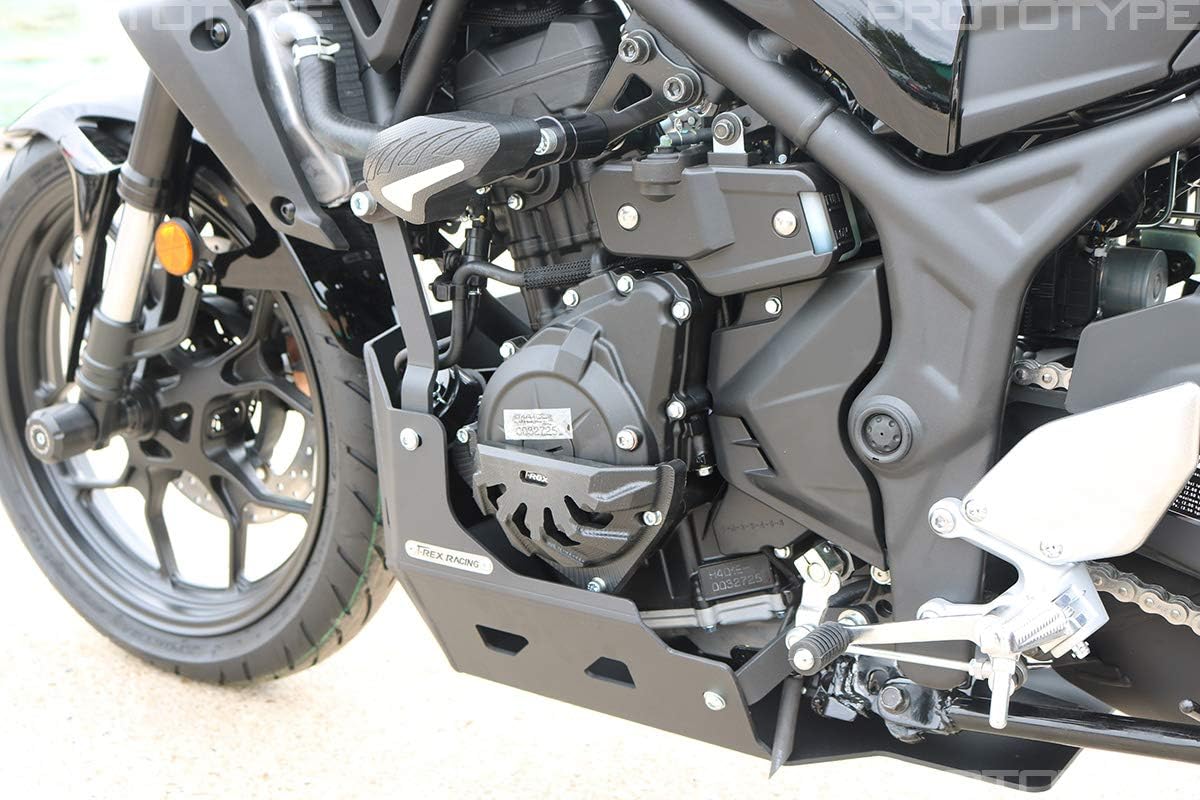 T-Rex Racing No Cut Frame Sliders Compatible with Yamaha MT-03 / YZF-R3 - Black