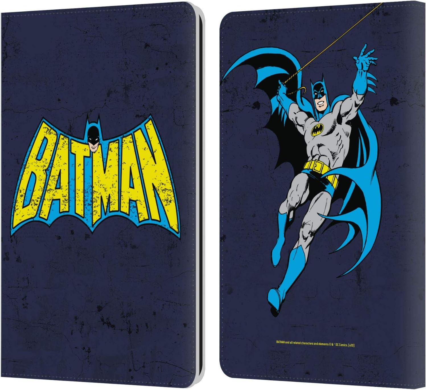 Head Case Designs Officially Licensed Batman DC Comics Classic Distressed Logos Leather Book Wallet Case Cover Compatible with Kindle Paperwhite 1/2 / 3