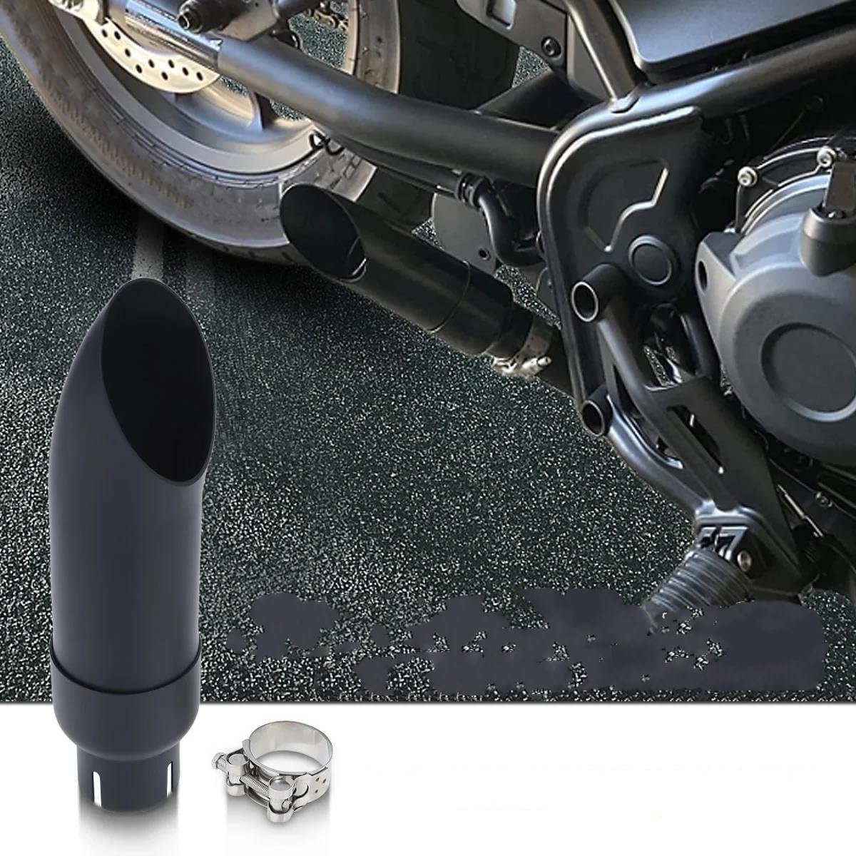 Motorradteile Motorradauspuffrohr Aus Stahl, Kurzer Auspuff Für Rebel CMX 300 500 CMX300 CMX500 2017 2018 2019 2020 2021 2022 Zubehör