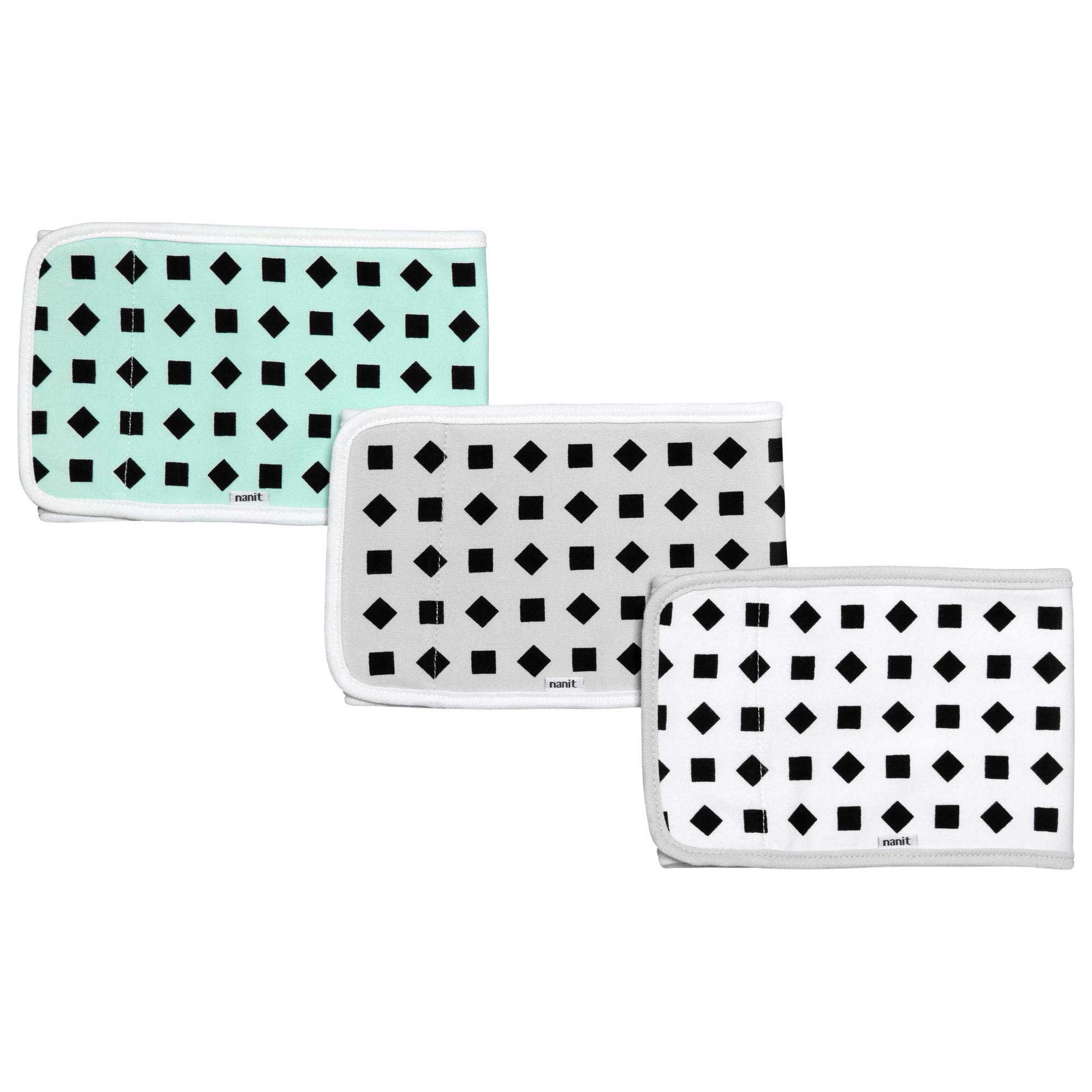 NanitBreathing Wear Band 3-Pack – Works with Nanit Pro Baby Monitor to Track Breathing Motion Sensor-Free, Real-Time Alerts, 100% Cotton, Size Small, 0-3 Months, Multi-Color