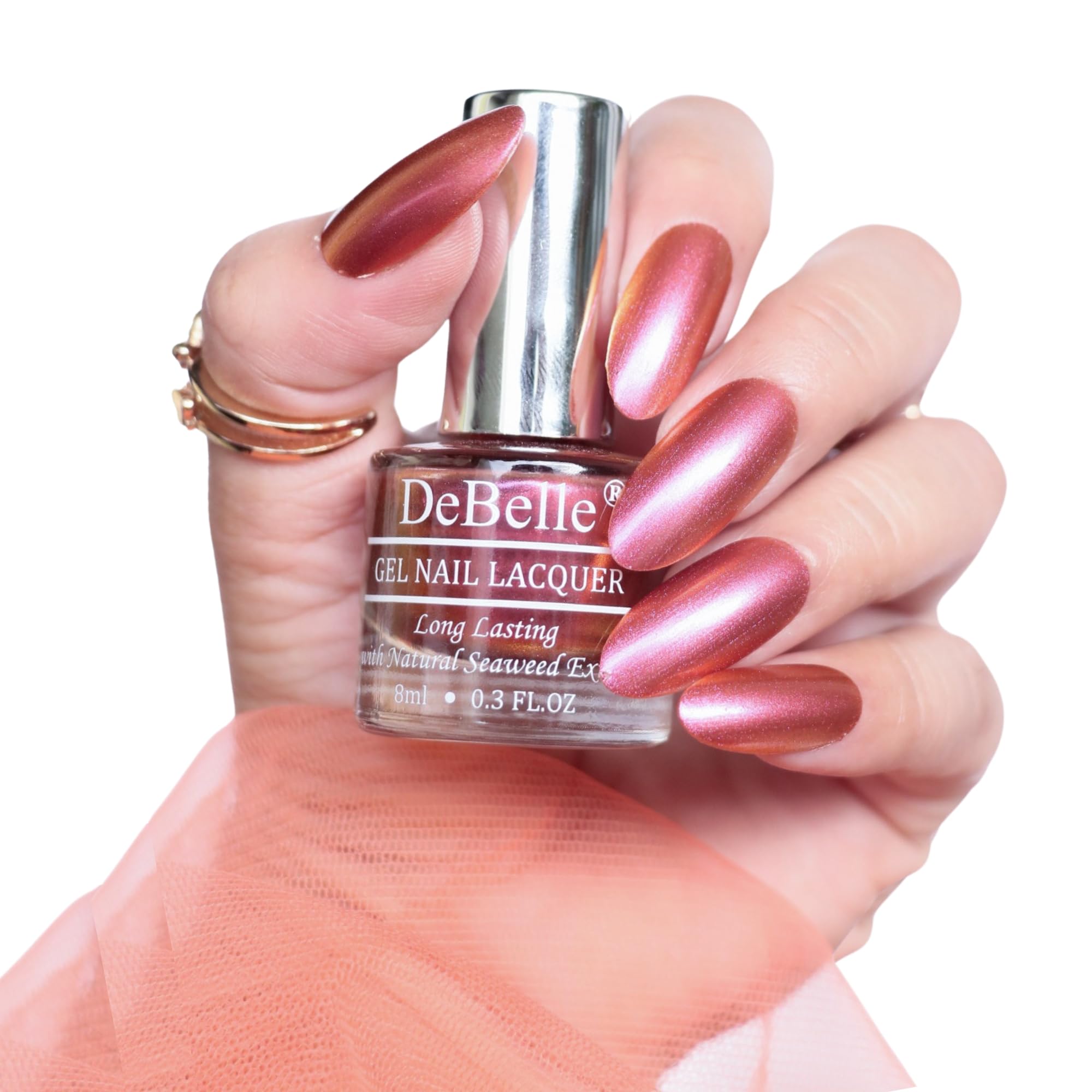 DeBelle Mermaid Collection (Chrome Iridescent Metallic Finish Nail Polish Shades) 8Ml (Queen Athena, 8Ml (Pack Of 1))-picture-23