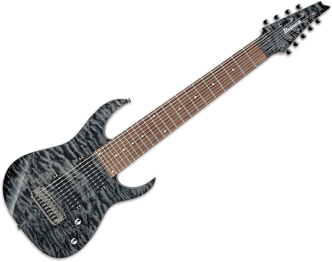 Ibanez RG9QMBI 9-String Electric Guitar - Black Ice