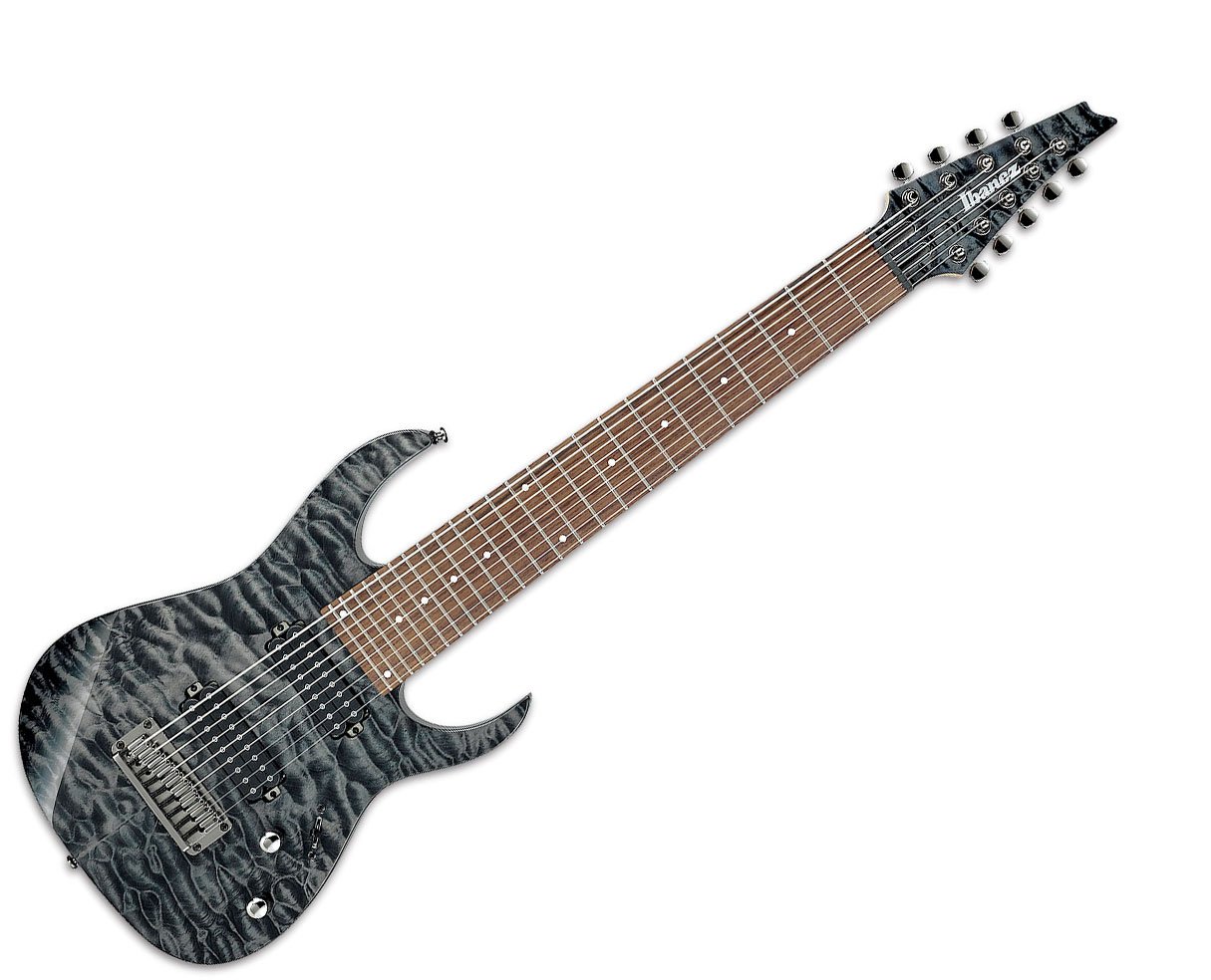 Ibanez RG9QMBI 9-String Electric Guitar - Black Ice
