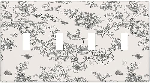 Miniatura 40 de Cubiertas de Interruptor de Luz de 1 Gang Medieval Abstracto Moderno Luna Estrellado Gran Ola Toggle Simple Placa de Pared Cubierta Decorativa de