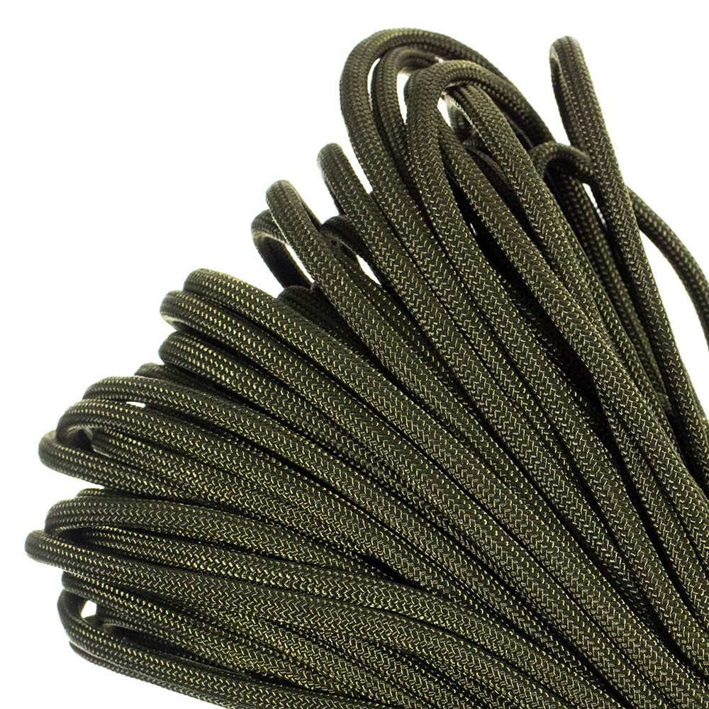 PARACORD PLANET - Genuino Tipo III 550 Paracord Nylon Colores Múltiples Tamaños - Resistencia a la tracción de 550 LB (Olive Drab, 25 pies)