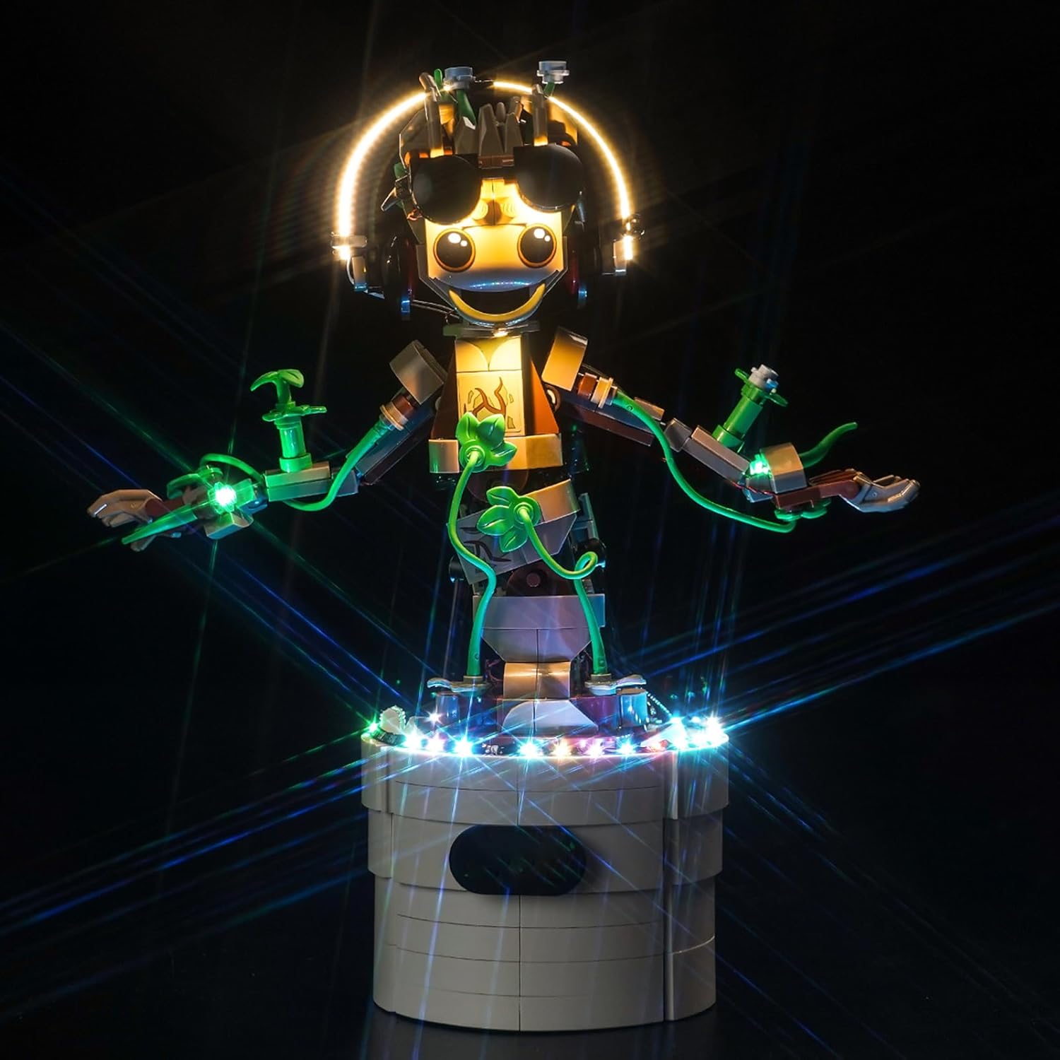LED Light Kit for Lego 76297 Dancing Groot (No Models Only Light) Creative Lighting Set Accessories Compatible with Lego 76297 Dancing Groot Set (Standard Version)