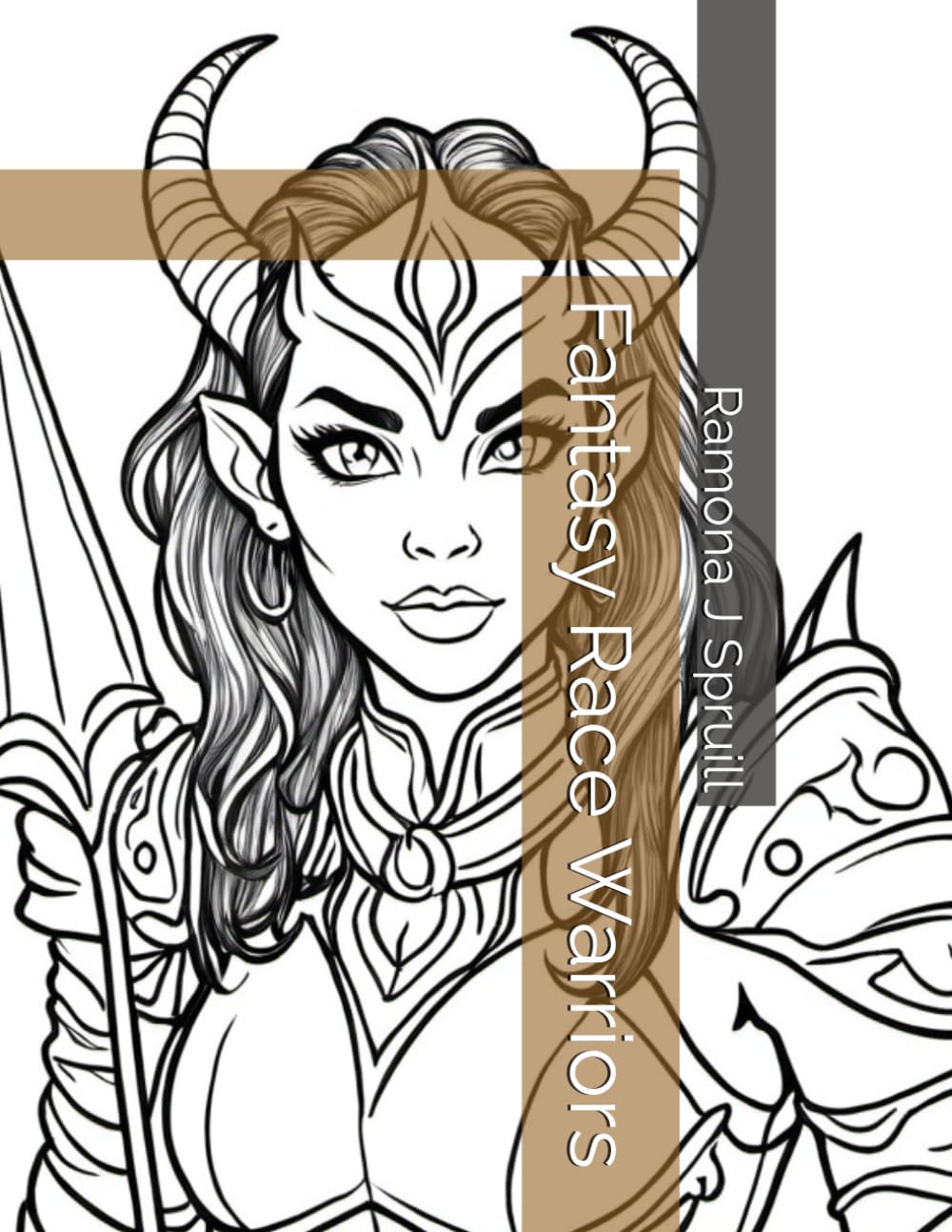 Fantasy Race Warriors Coloring Book