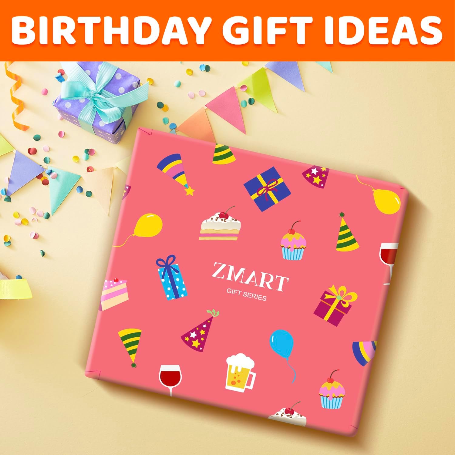 Zmart Birthday Gifts Idea for Girl - Preteen Socks for Kids Girl Age 8-12, Pink - Image 5