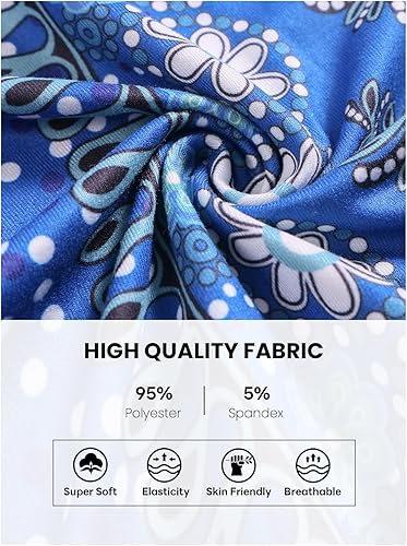 Miniatura 4 de QIANXIZHAN - Pantalones harén para mujer, pantalones bohemios de yoga con cintura alta y bolsillos