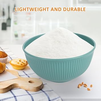 Unbreakable Cereal Bowls Set of 8, 655ML Plastic Cereal Bowls, Dishwasher & Microwave Safe, Lightweight Reusable Bowl for Rice Noodle Soup Snack Salad Fruit