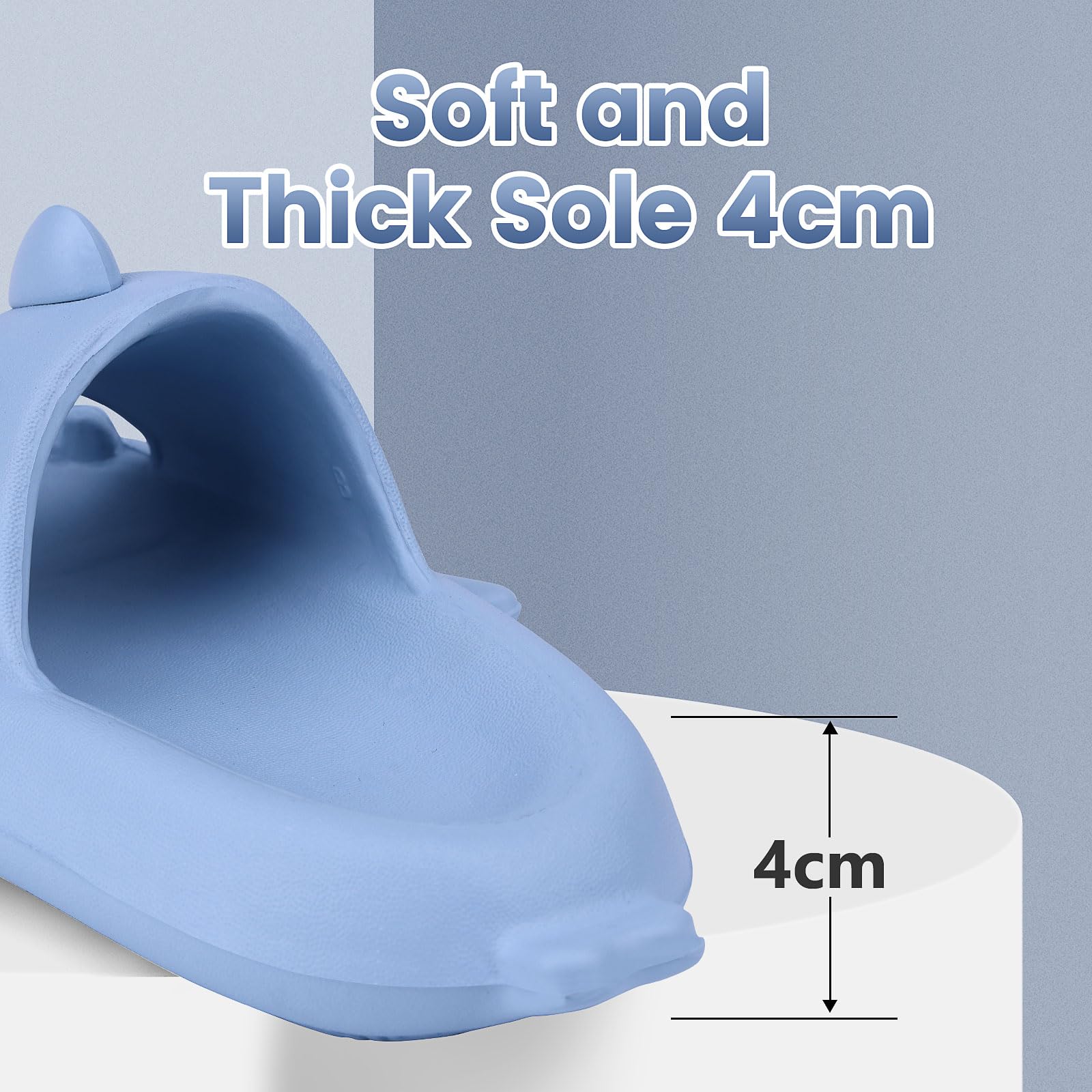 Chaussons requins pour enfants Chaussons d'été pour garçons et filles Sandales de plage et de douche antidérapantes Chaussures de piscine à tongs