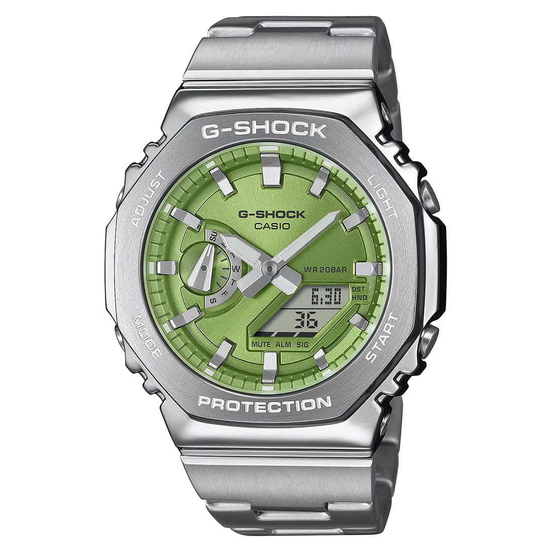 Casio G-Shock GM-2110D-3ADR Analog-Digital Green Dial Men (G1611)