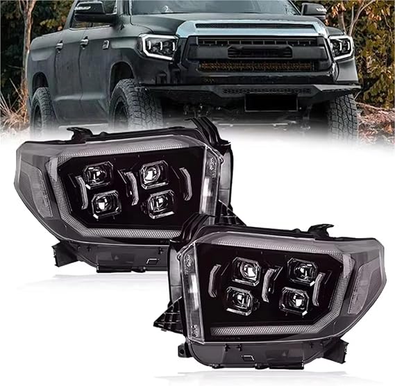 ヘッド ライト ランプ セット 車の Led ヘッドライトアセンブリフォグ Drl ブレーキターンシグナルランプ に適合する タンドラ 2014 2015 2016 2017 2018 2019 2020 デイライト