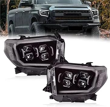 ヘッド ライト ランプ セット 車の Led ヘッドライトアセンブリフォグ Drl ブレーキターンシグナルランプ に適合する タンドラ 2014 2015 2016 2017 2018 2019 2020 デイライト