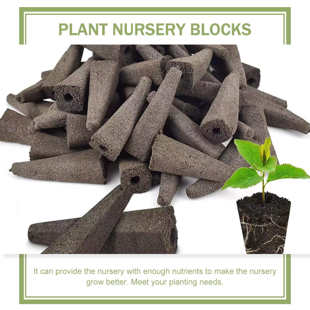 Mipcase 150pièces Bloc De Culture sans Sol pour Semis Nutriments Professionnels pour Jardins Et Balcons pour Hydroponie Et Cultures De Plantes