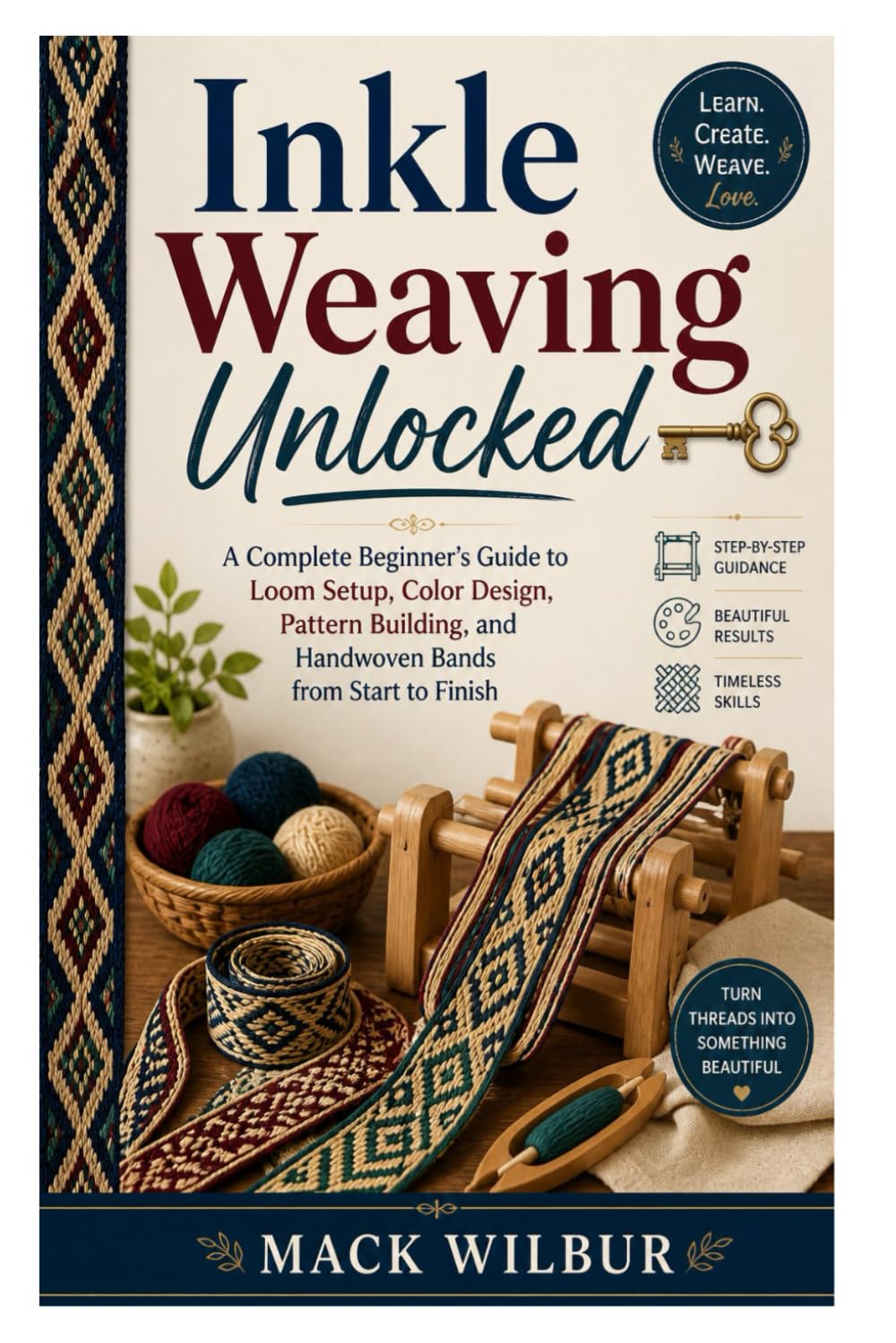 Inkle Weaving Unlocked: A Complete Beginner’s Guide to Loom Setup, Color Design, Pattern Building, and Handwoven Bands from Start to Finish