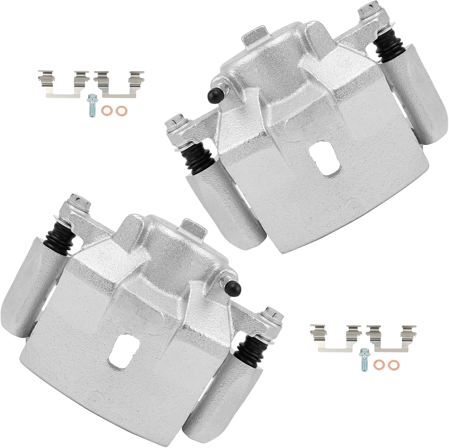 cciyu 18B4910A 18B4911A Front Left & Right Brake Calipers With Bracket For Chevy For Malibu,For Pontiac For G6/For Solstice,For Saturn For Aura/For Sky