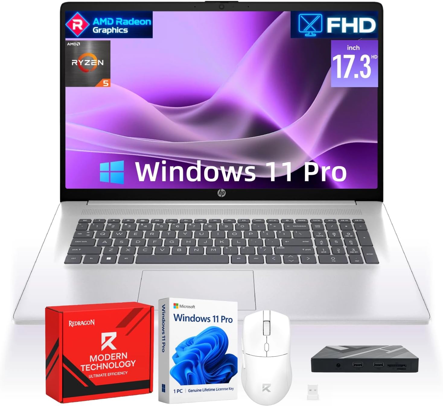 HP Flagship 17 Business Laptop Computer – Windows 11 Pro, 17.3″ Full HD Anti-Gla…