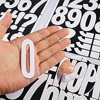 Vista 4 de 220 calcomanías de letras mayúsculas con símbolos, calcomanías autoadhesivas de 3 pulgadas para letras mayúsculas y números para tableros