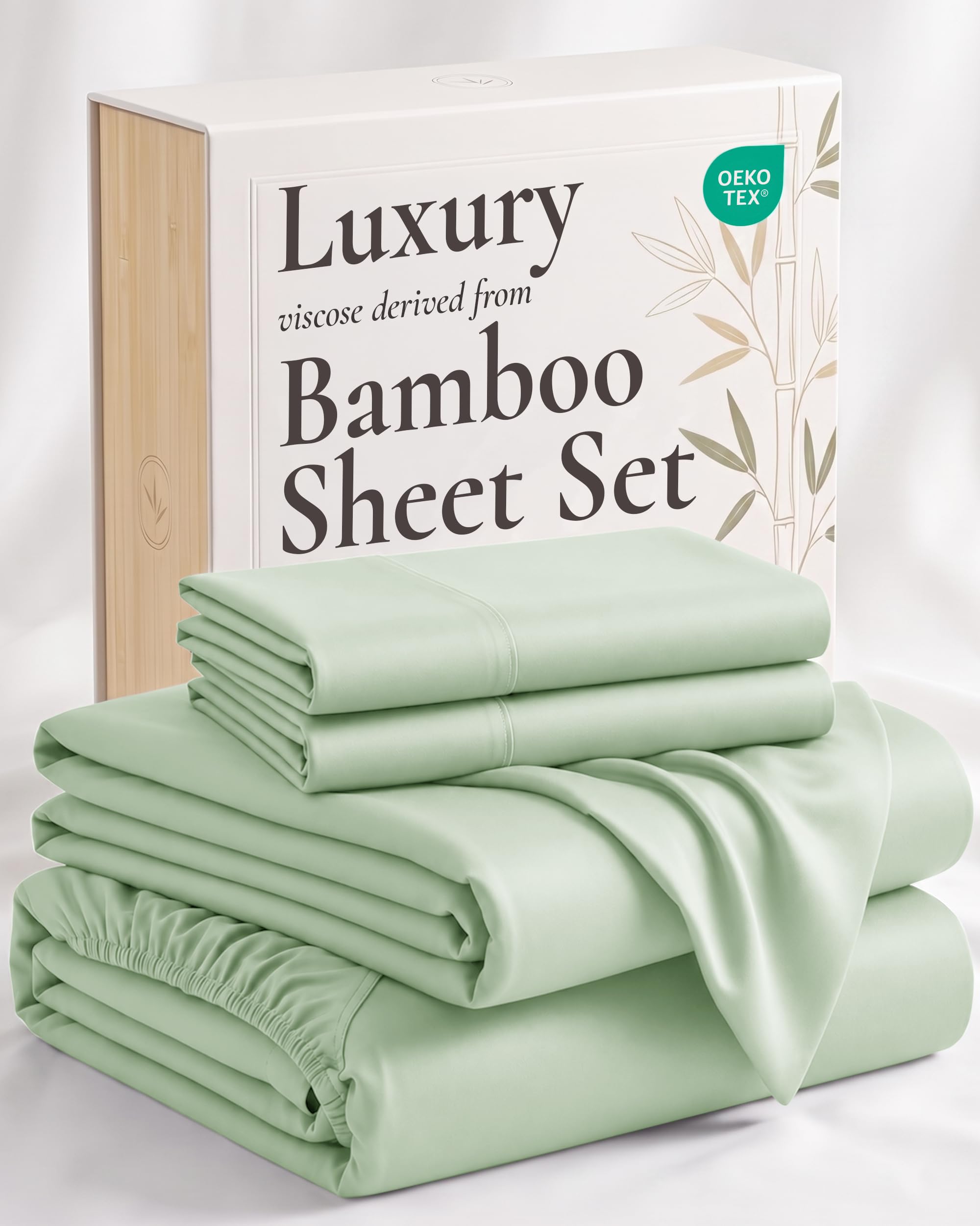 Hotel Sheets Direct 4 Piece Bed Sheet Set California King Size