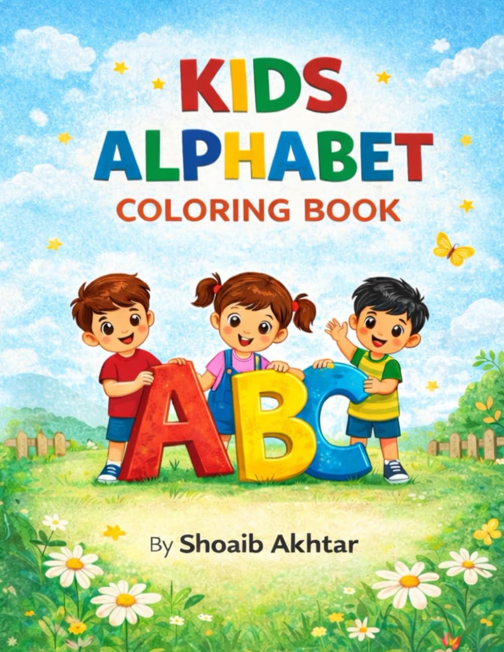 Kids Alphabet Coloring Book: Fun ABC Coloring Book for Kids