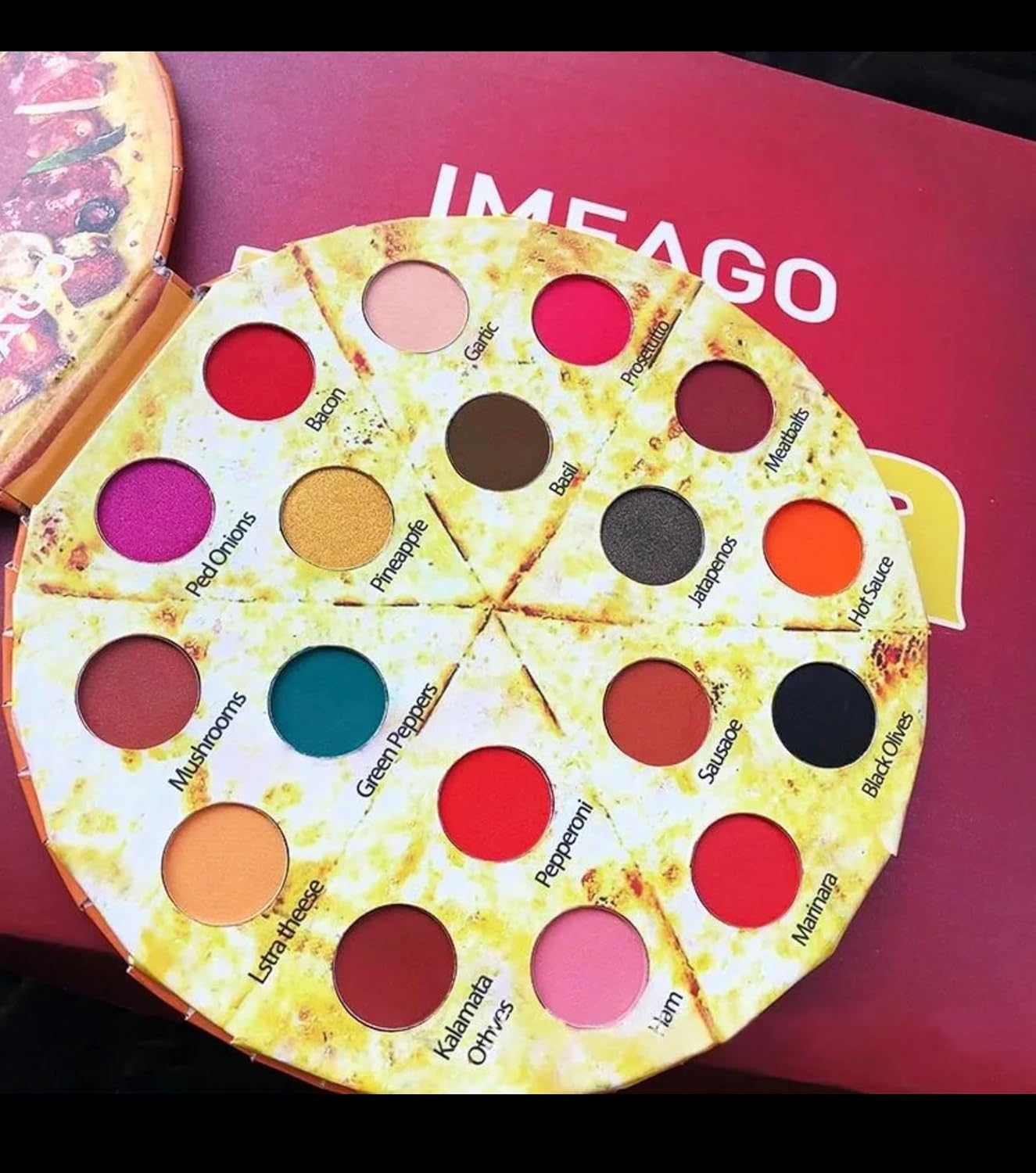 Amazon.com : Pizza Eyeshadow Palette, 18 Colors Matte Eyeshadow for ...