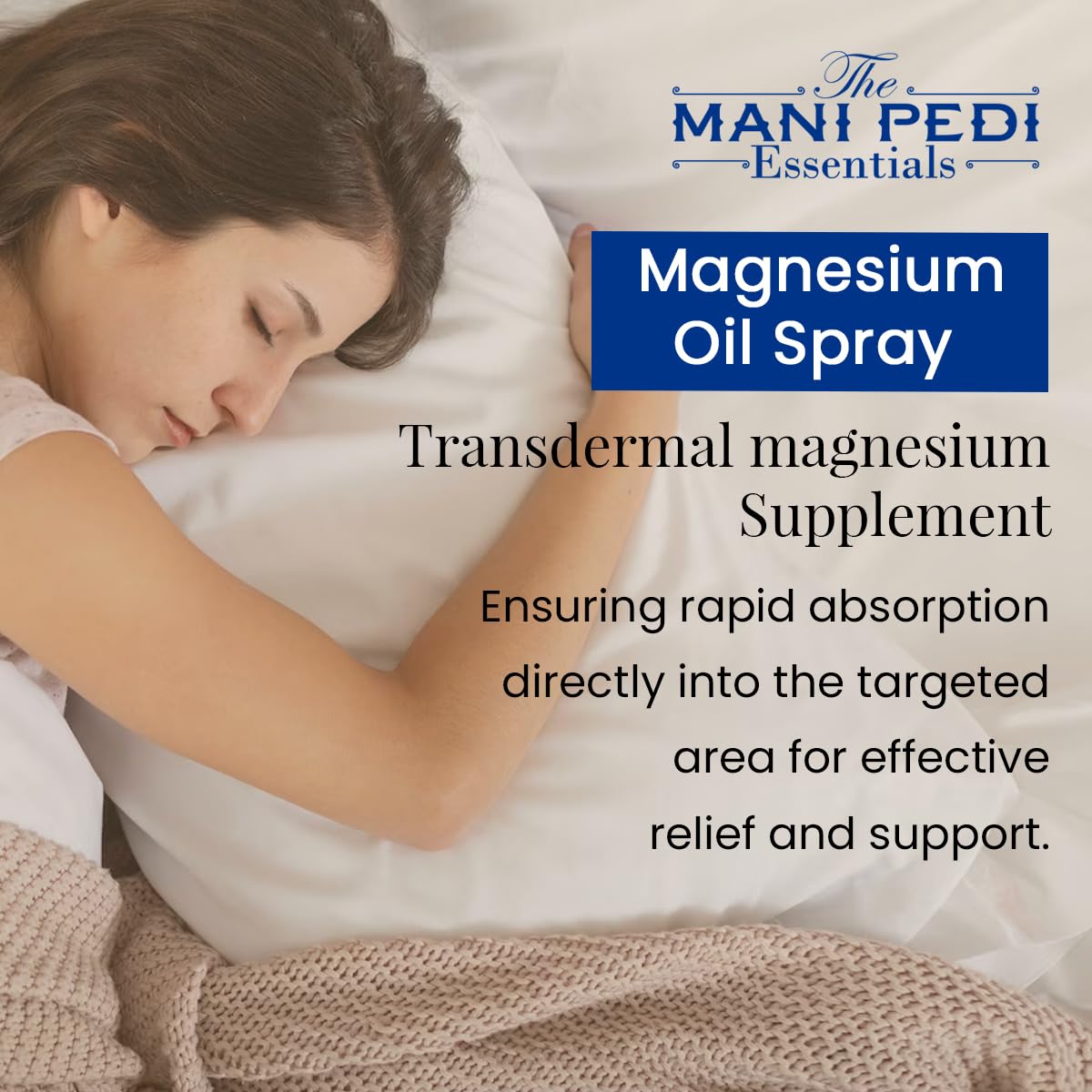 TMPE Magnesium Oil Spray. Quick Absorbing Topical Magnesium supplement. Relieves Muscles & Joints, Promotes Better Sleep -200ml Pack of 2 2
