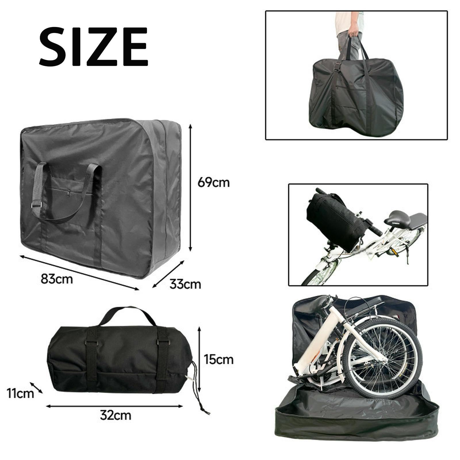 Borsa Di Viaggio Per Bicicletta Pieghevole Borsa Di Trasporto Portatile Per Biciclette Da 20 Pollici Accessori Per Biciclette