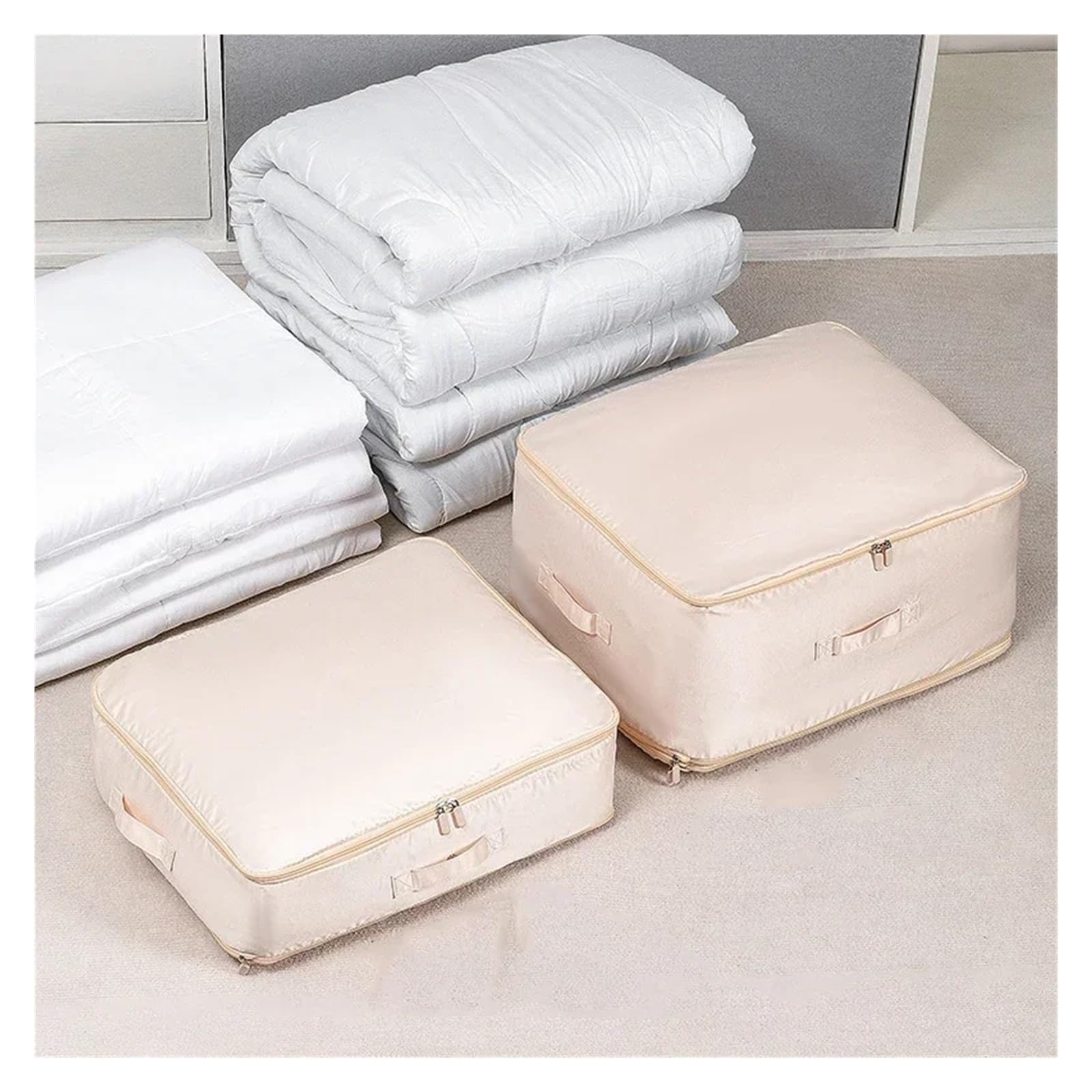 Borsa grande pieghevole for armadio, piumone, trapunta, coperta, capacità di compressione, organizer for cuscini, stoccaggio a