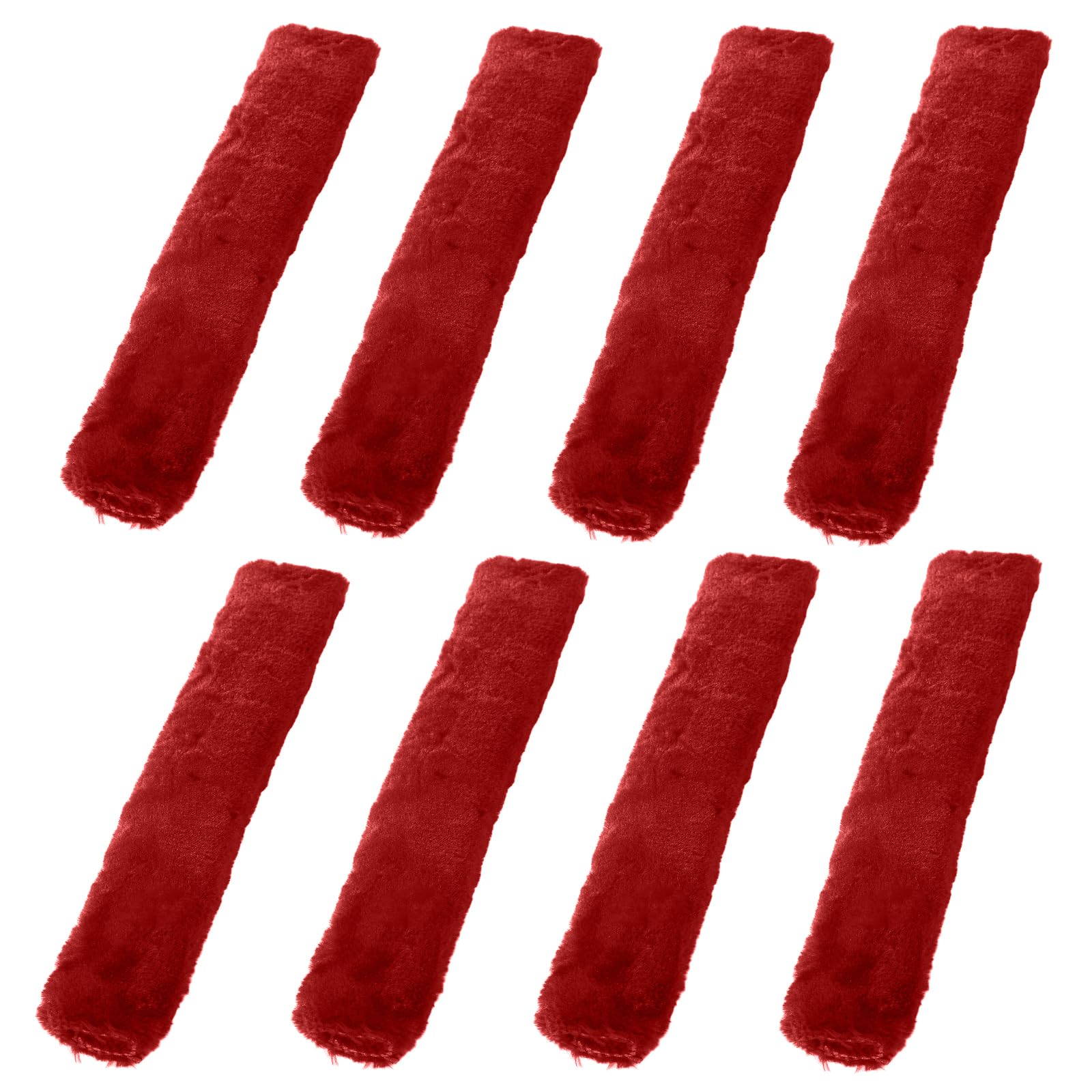 Tegeme 8 Pcs Motorcycle Tie Down Straps Soft Loop Covers, Red