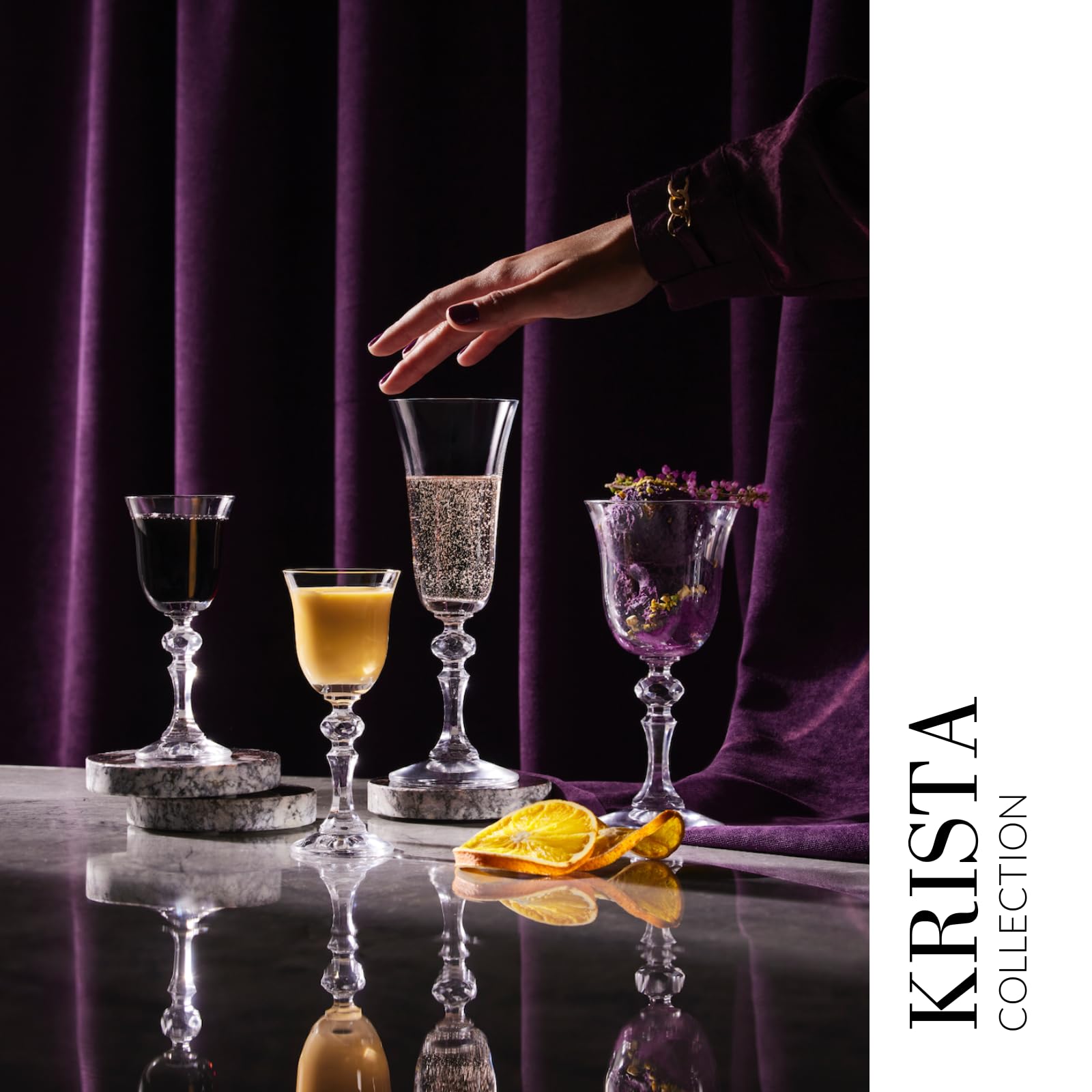 Krosno Petite Verre à Vin Rouge | Lot 6 Verres | 220 ml | Krista Collection | Parfait la Maison, Les Restaurants, Les Fêtes | Lavable au Lave-vaisselle