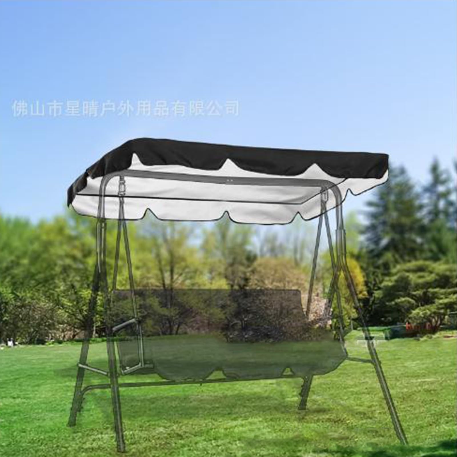 Cubierta Toldo para Columpio Impermeable, Fundas para Balancin Jardin Exterior, Cubierta Oxford 210D, para Asiento de Jardín de 2 o 3 plazas(Blue,249 * 185 * 18cm)