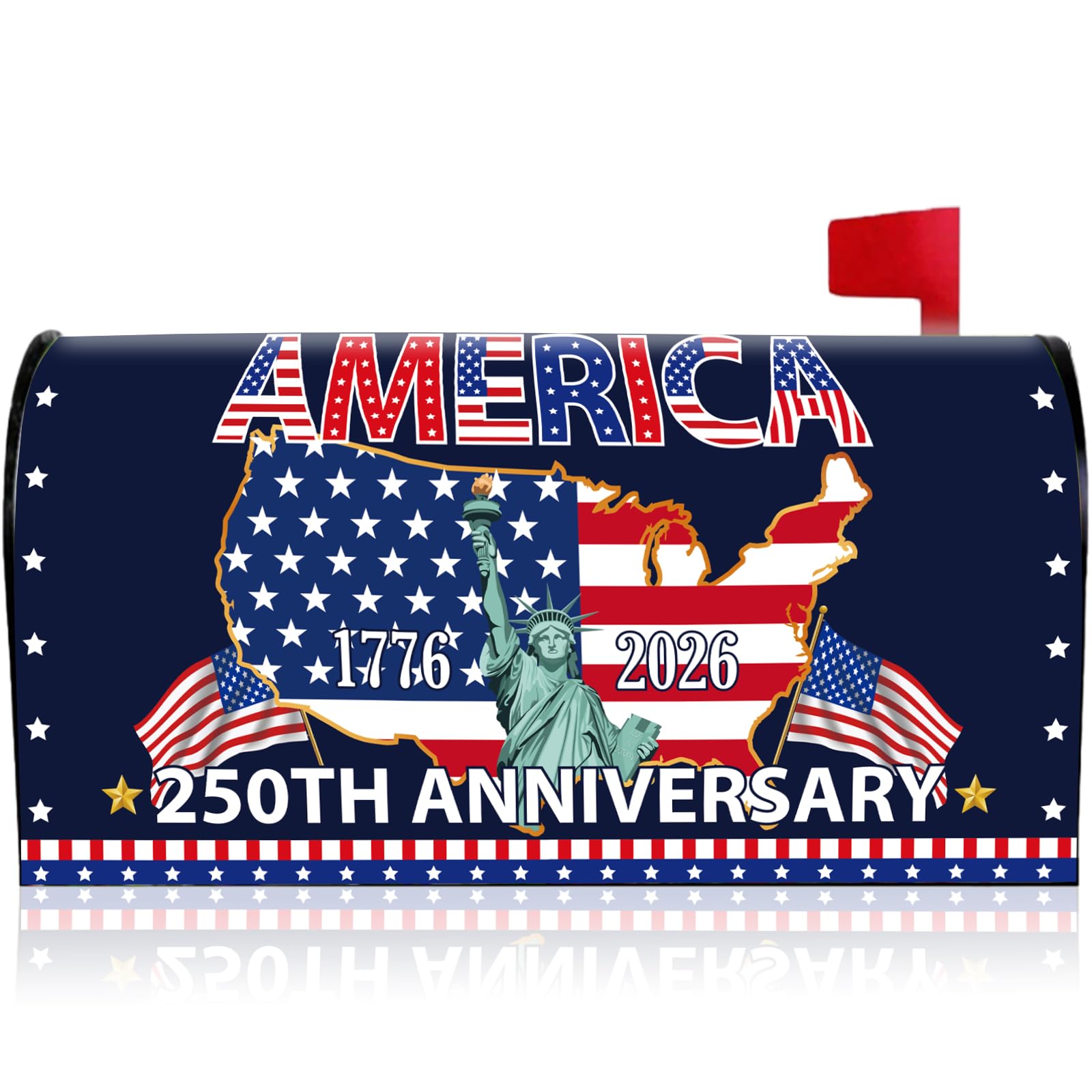 Amazon.com: 250 Anniversary USA Mailbox Covers Magnetic, 21