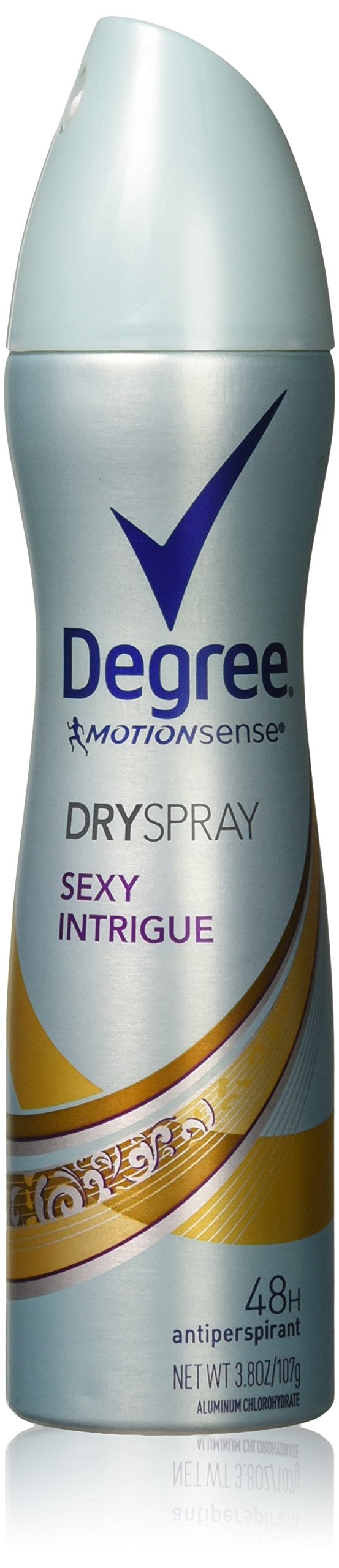 Degree MotionSense Dry Spray Antiperspirant, Sexy Intrigue 3.8 oz (Pack of 2)
