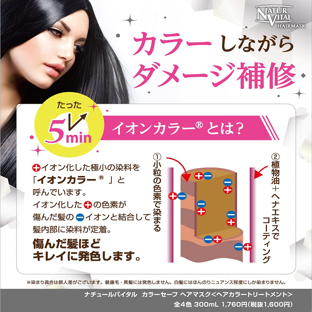 Amazon | ナチュールバイタル カラーセーフ ヘアマスク レッド