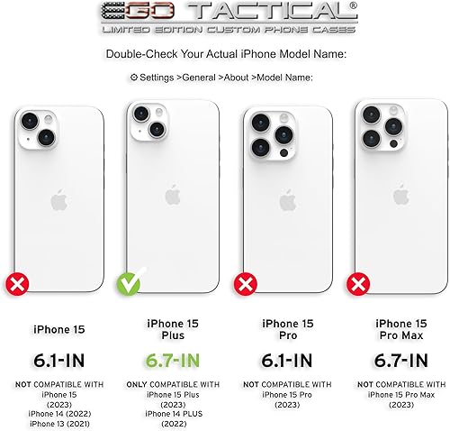 Miniatura 5 de EGO TACTICAL UAG Urban Armor Gear - Funda para iPhone 15 Plus pantalla de 6.7 pulgadas Edición limitada impresa en los Estados Unidos Spartan