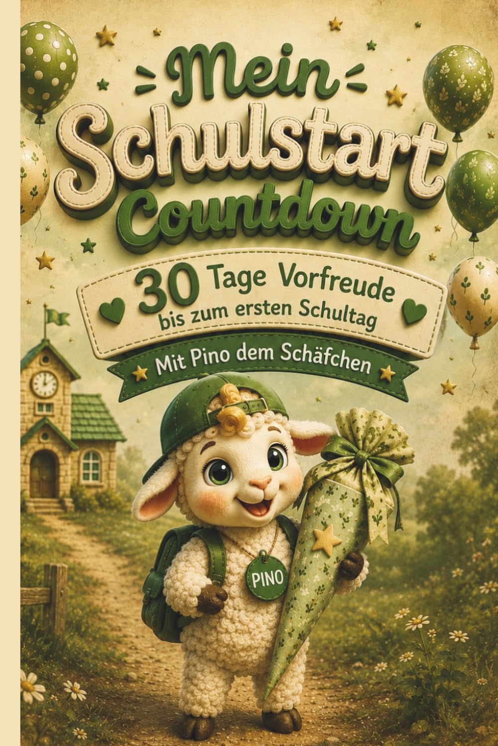 Mein Schulstart Countdown 30 Tage Vorfreude bis zum ersten Schultag Mitmachbuch auf dem Weg zur Einschulung: Mit Pino dem Schäfchen