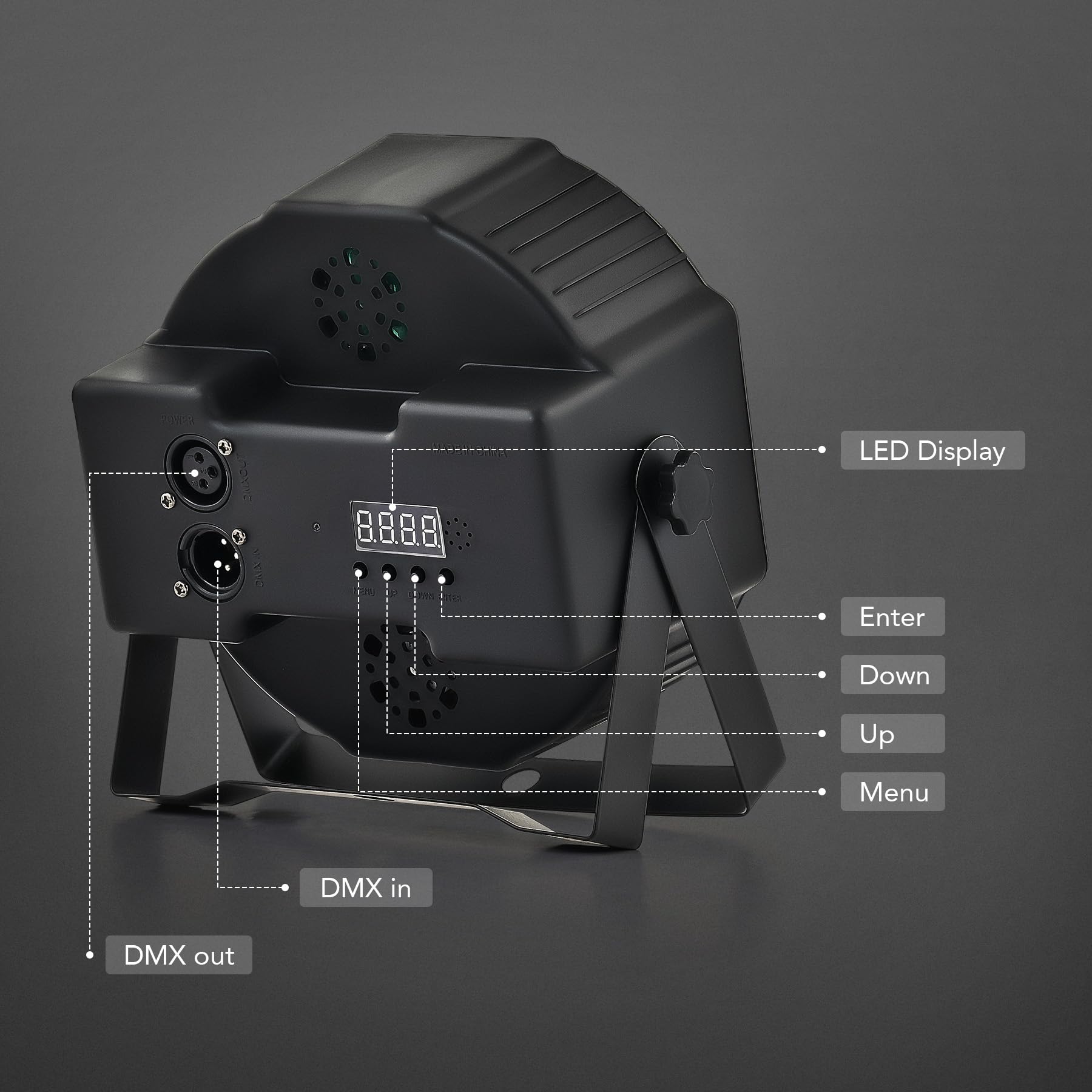 CO-Z Stage Lights 36 RGB LED Par Lights with Sound Activated Remote Control DJ Uplighting for Event Wedding Party Bar Club Music Stage Lighting, 6 Pack