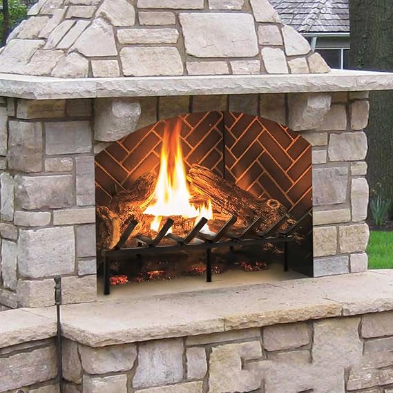 SINGLYFIRE 24 Inch Fireplace Log Holder Fire Pit Grate Heavy Duty Solid Steel 3/4 Bar Wood Stove Holder Wrought Iron Firewood Burning Rack Holder for Outdoor Indoor Chimney Hearth Kindling Tool
