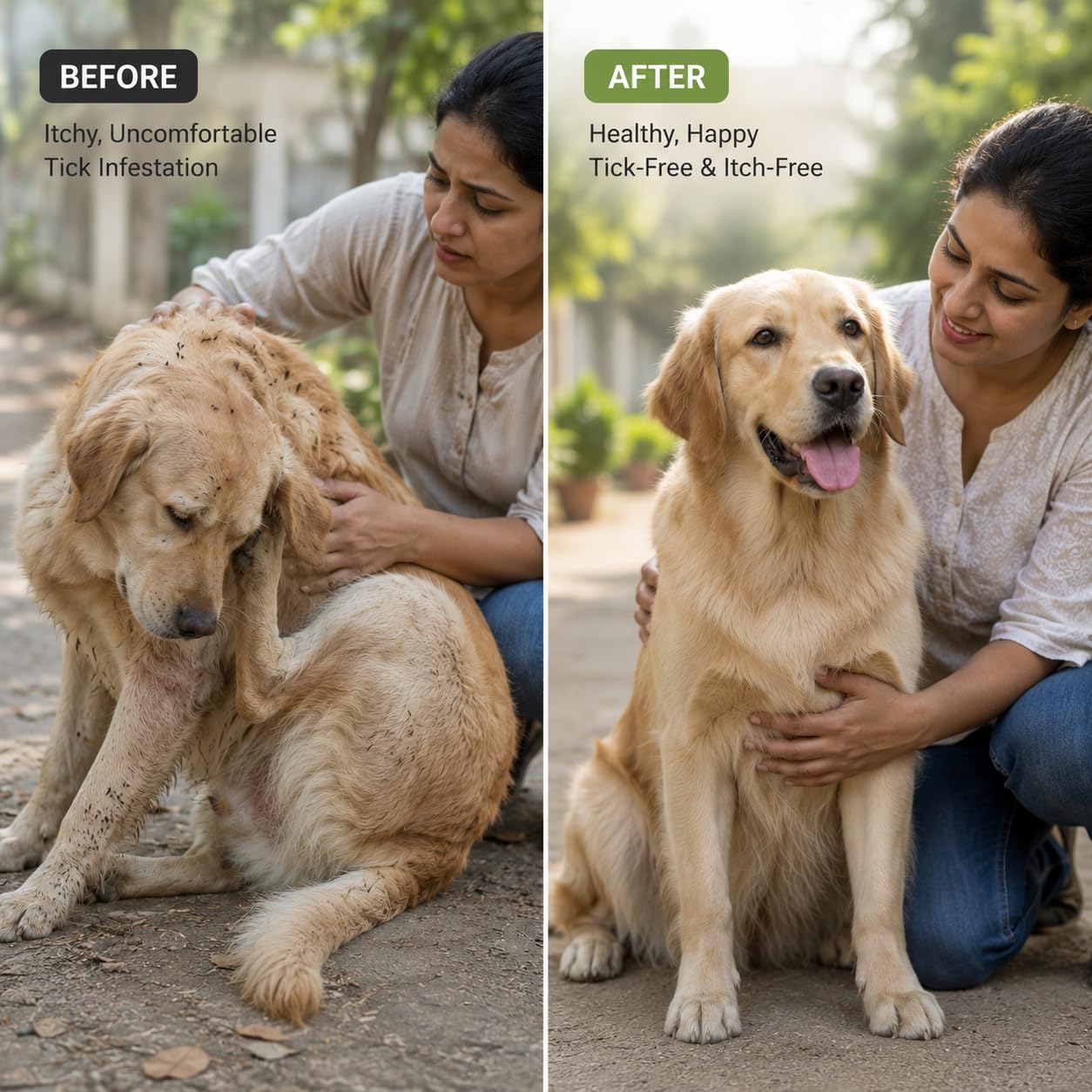 Anti Tick & Flea Neem Shampoo Tick Removal Pet Shampoo Dog Shampoo Combo Itch Relief Coat Cleaning for Dogs & Cats 2
