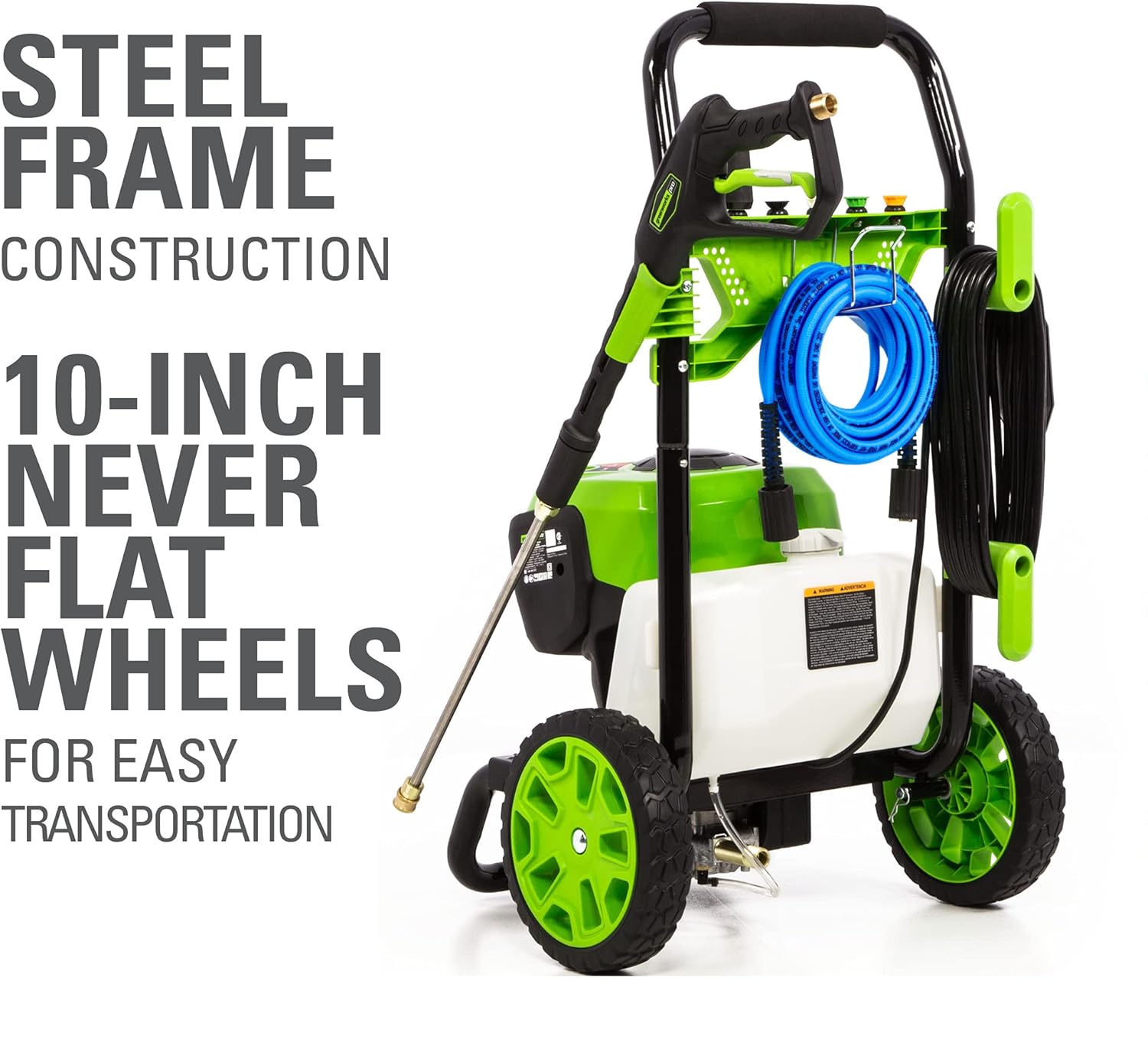 Greenworks Pro 2300 Max PSI @ 2.3 GPM (14 Amp) Brushless Electric Pressure Washer GW2300 : Patio, Lawn & Garden