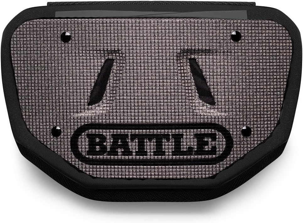 Battle Sports Diamond Football Back Plate – Hard Shell Lower Back Protector with Contoured Foam for High-Impact Protection for Youth, Kids and Adults