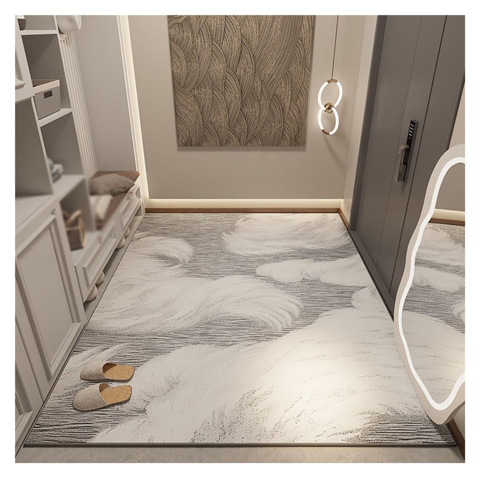 Tapis couloir long anti-glisse de 140x160cm contre les sols froids de cuisine