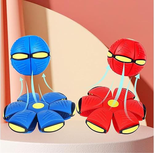 Miniatura 6 de Magic Bouncy Ball - Pelota inflable para niños, tira un disco y atrapa una bola, pelota de fútbol para interiores y exteriores, transformación de