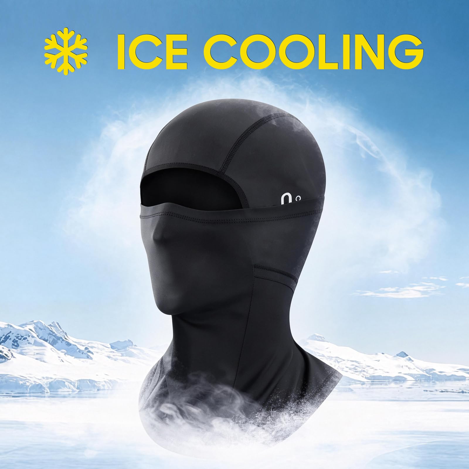Pasamontañas Moto Verano Transpirable - Máscara Facial Ciclismo con Orificios para Gafas, Protección UV Antiviento para Senderismo Pesca